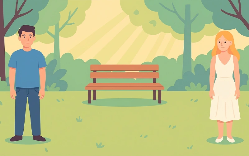 Avoidant partner needing space in a relationship